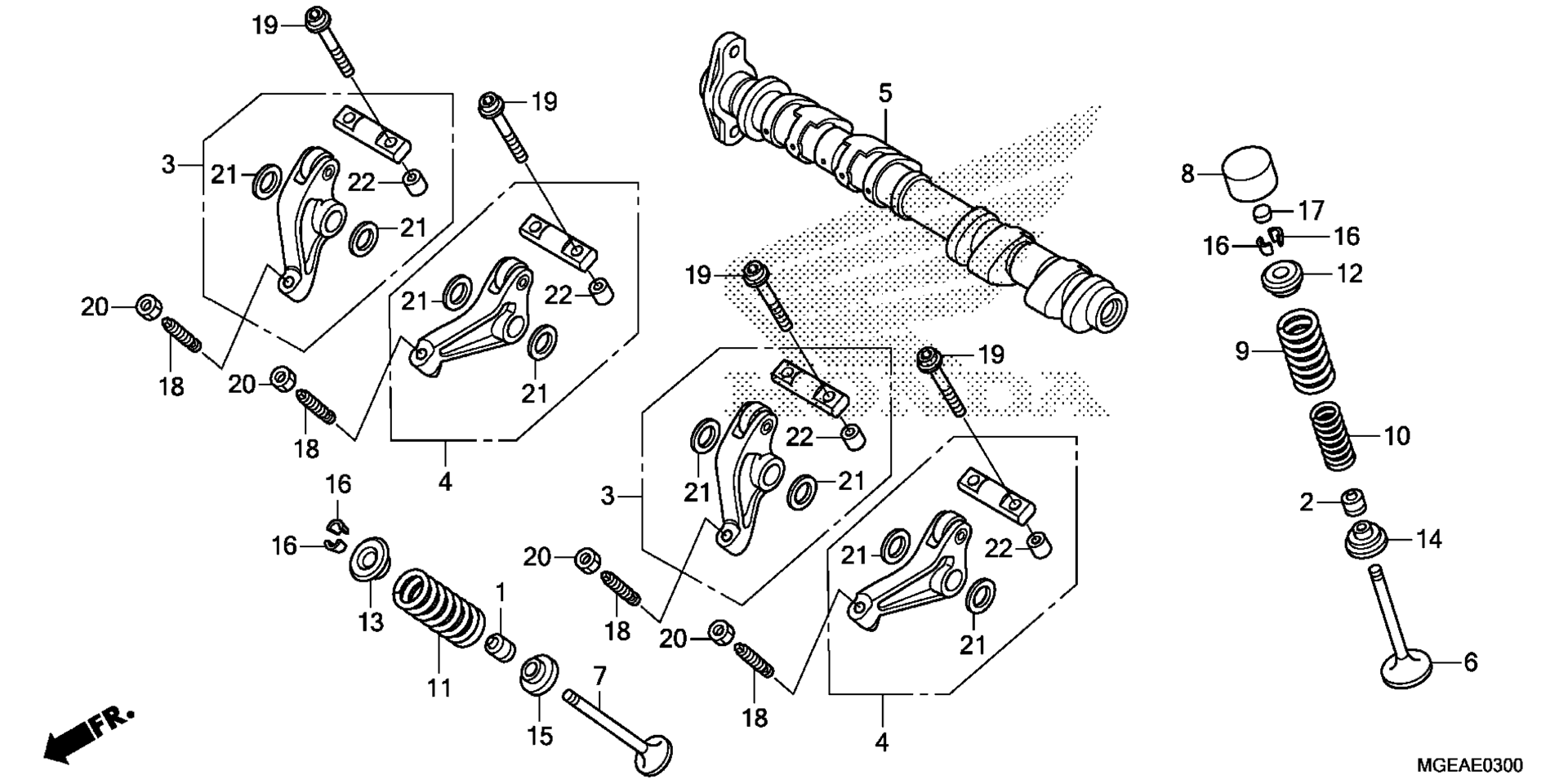 CAMSHAFT / клапан (FR.)