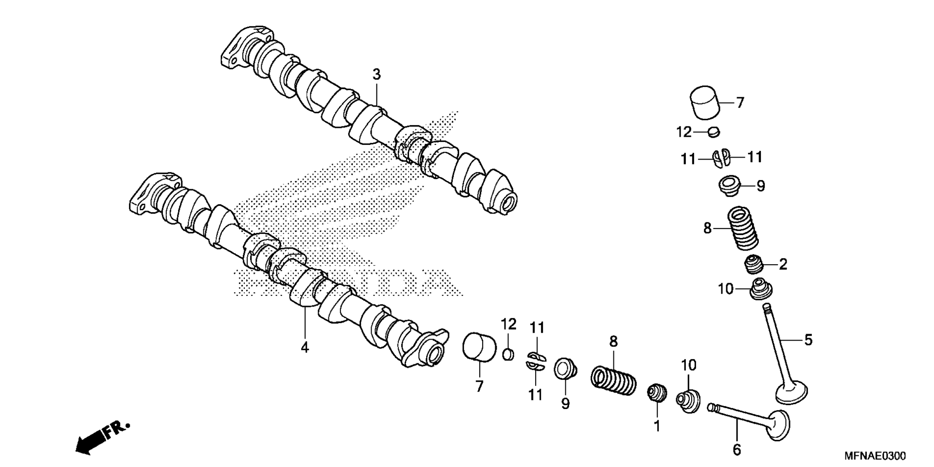 CAMSHAFT / клапан