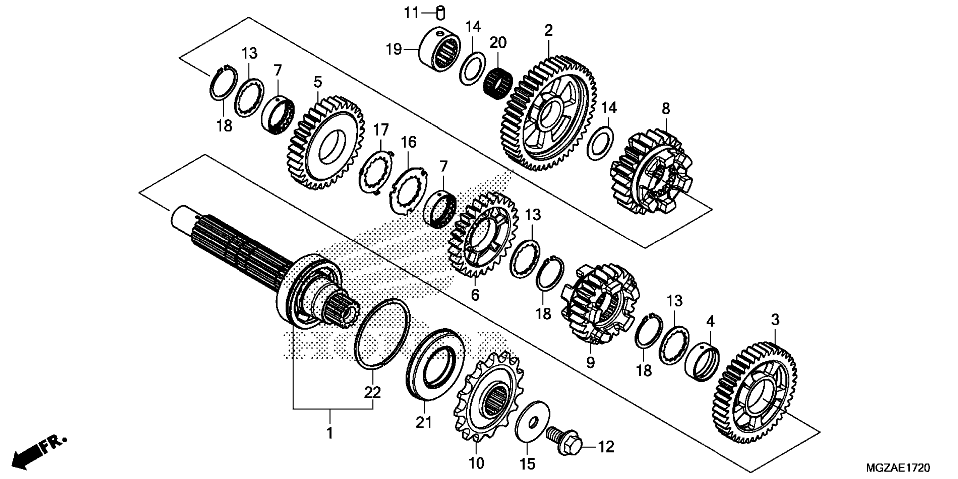 Трансмиссия (COUNTERSHAFT)