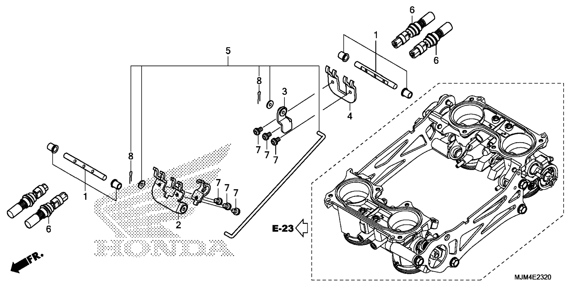 Дроссельный узел (COMPONENT PARTS)