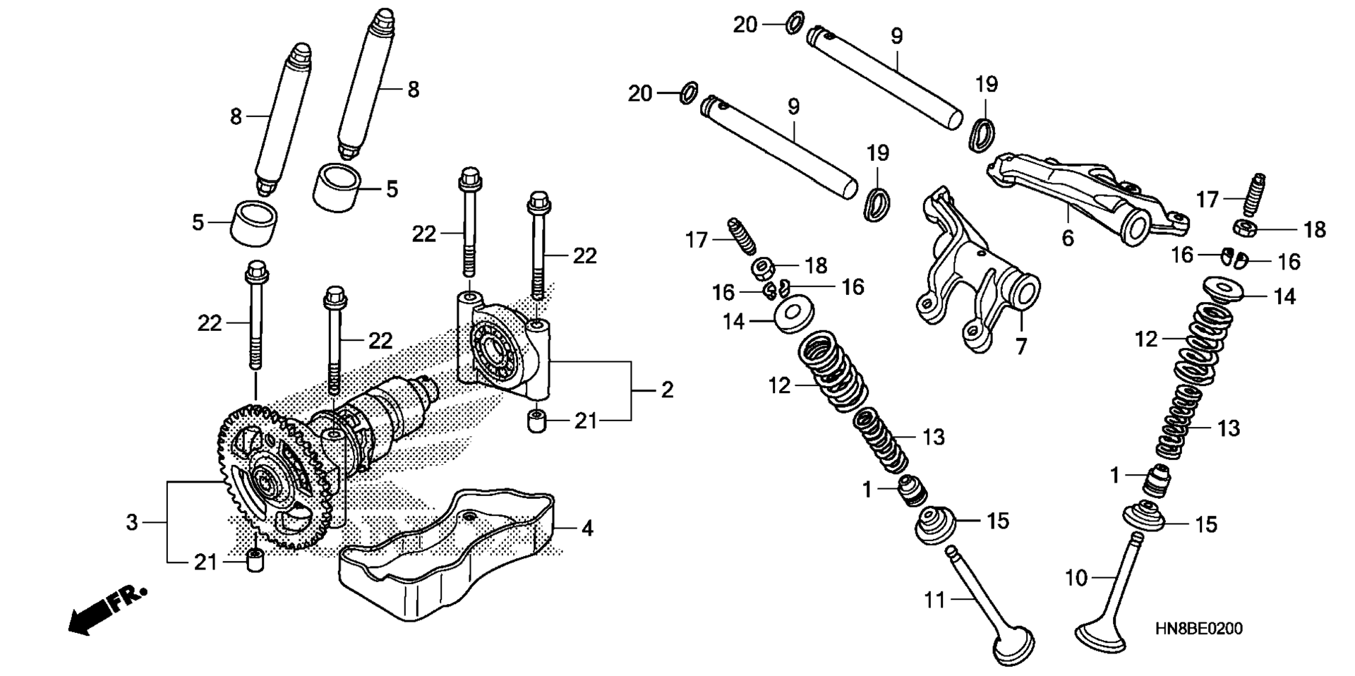 CAMSHAFT / клапан