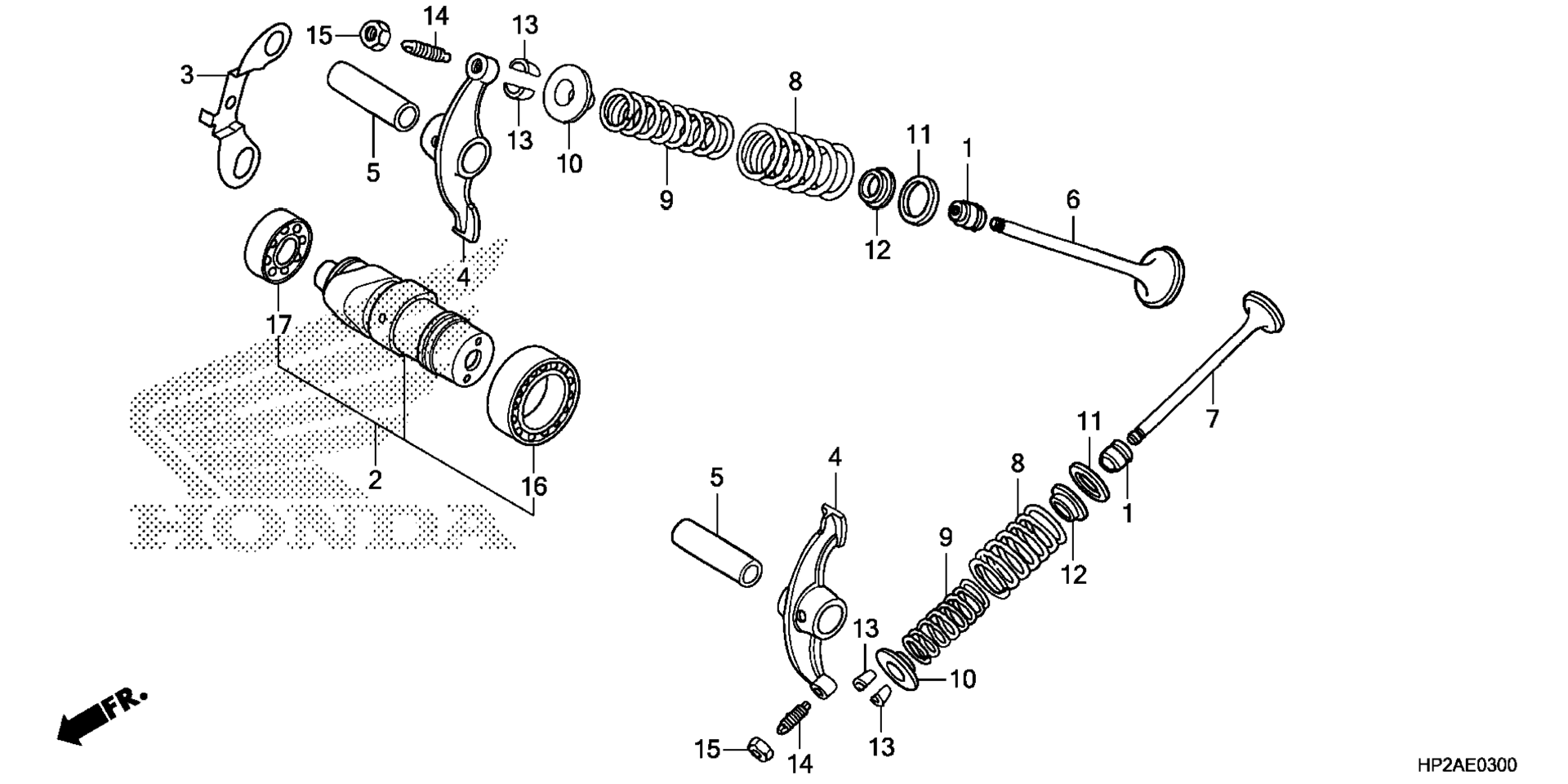 CAMSHAFT / клапан