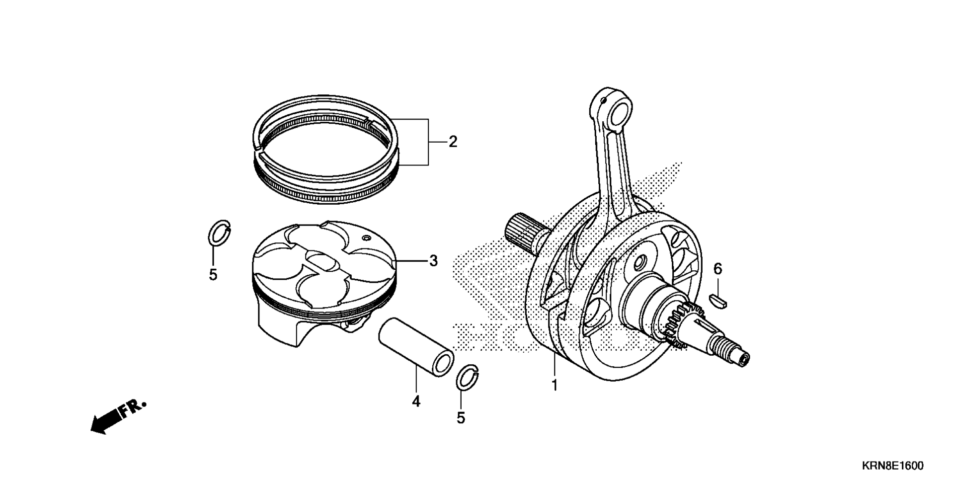 Коленчатый вал / PISTON