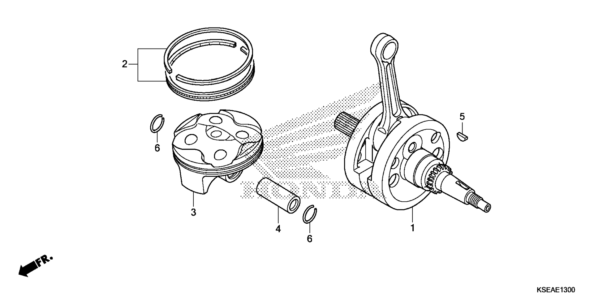 Коленчатый вал / PISTON