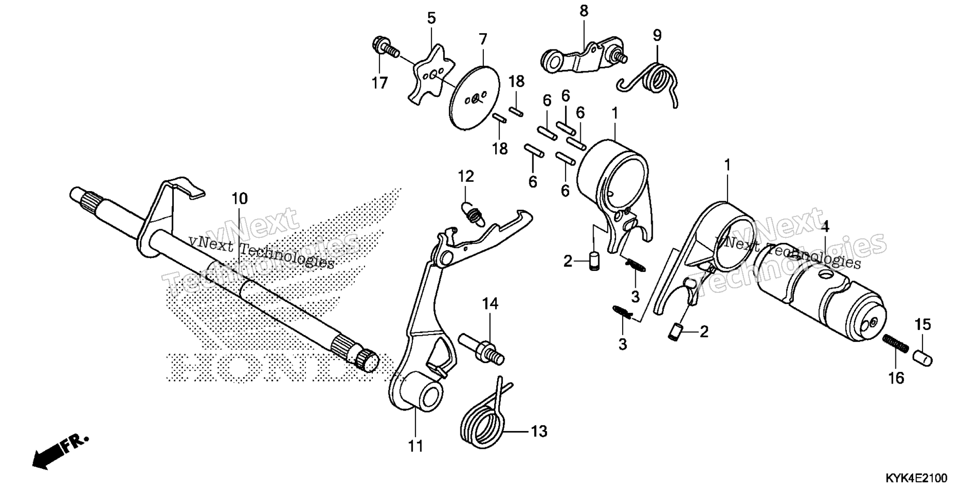 переключение передач барабан