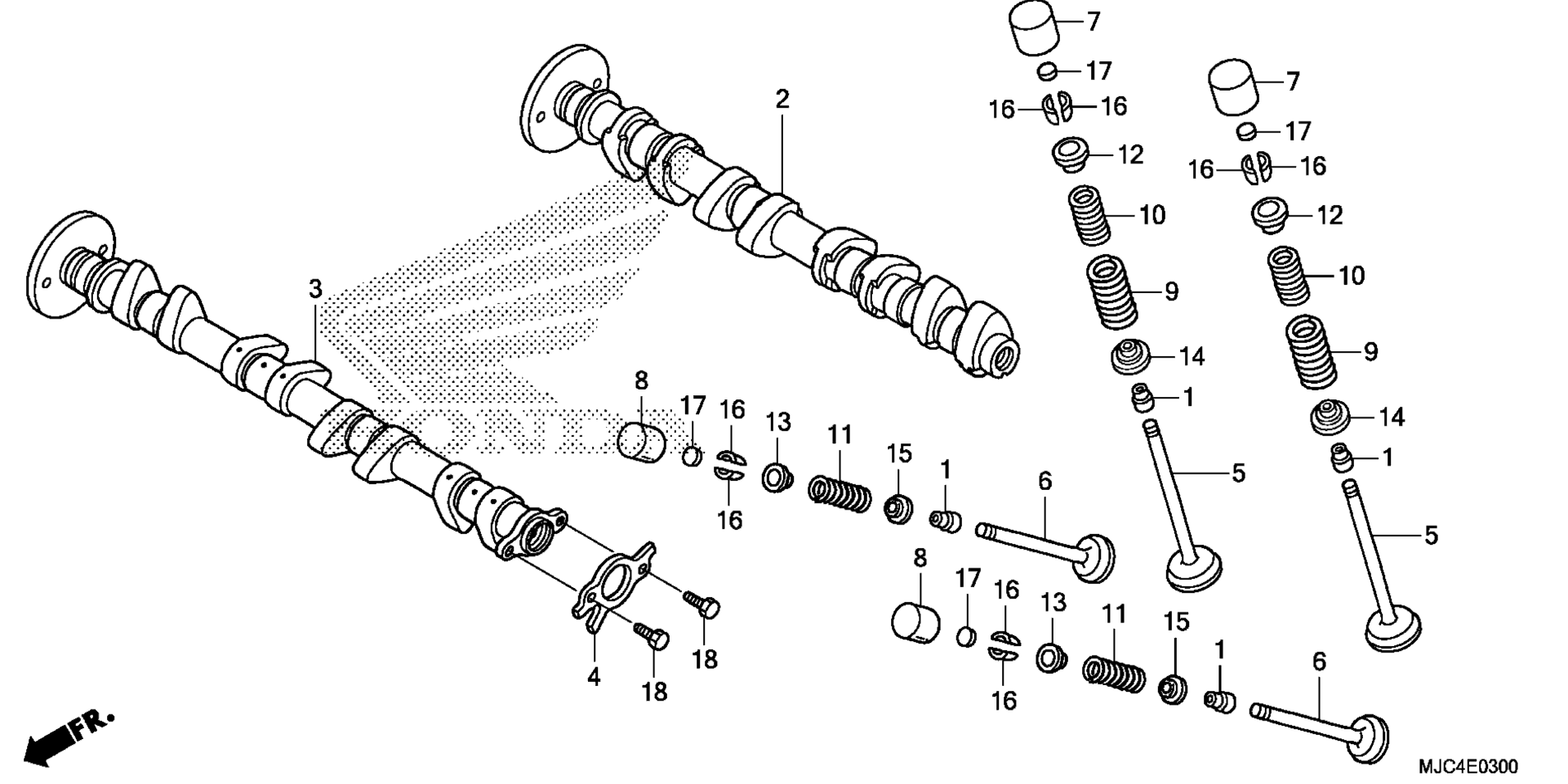 CAMSHAFT / клапан