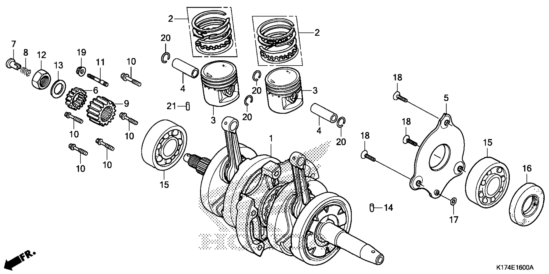 Коленчатый вал / PISTON
