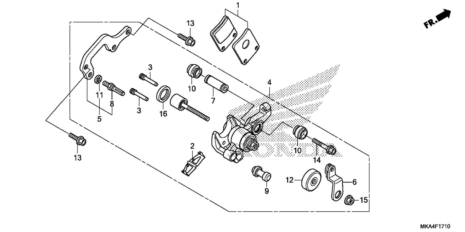 PARKING тормоз CALIPER