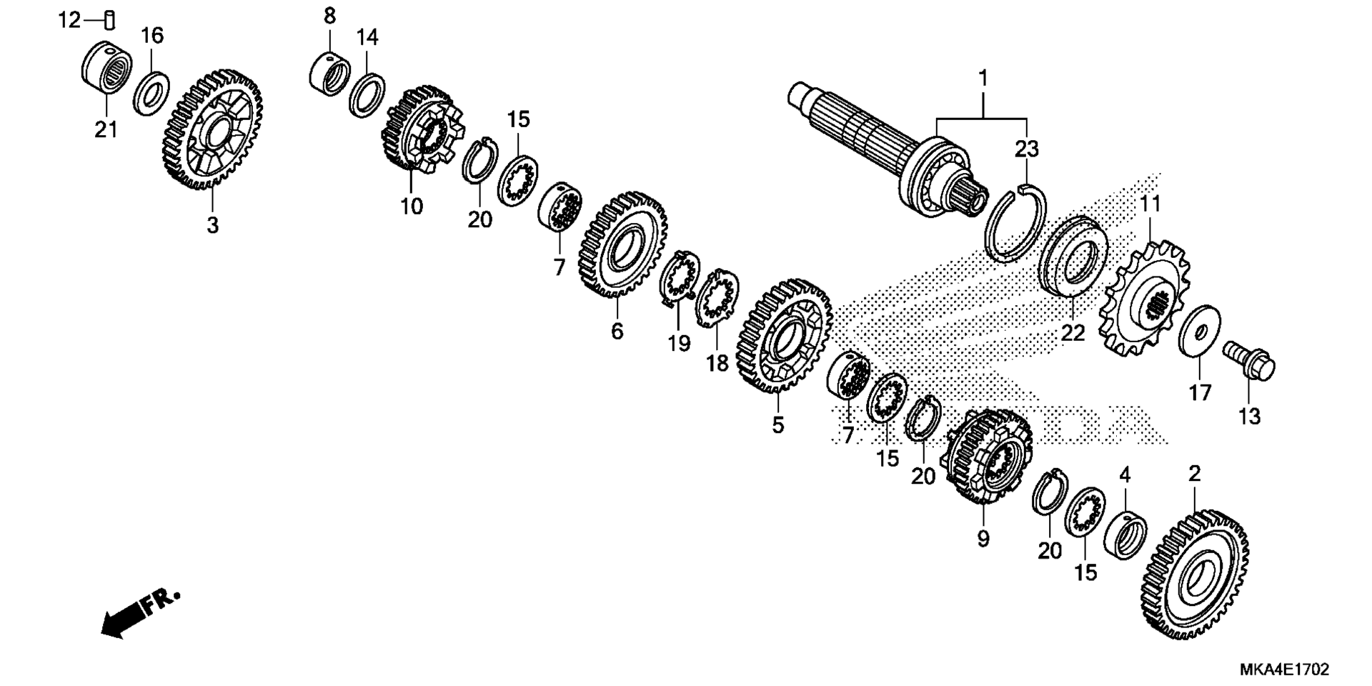 Трансмиссия (COUNTERSHAFT)