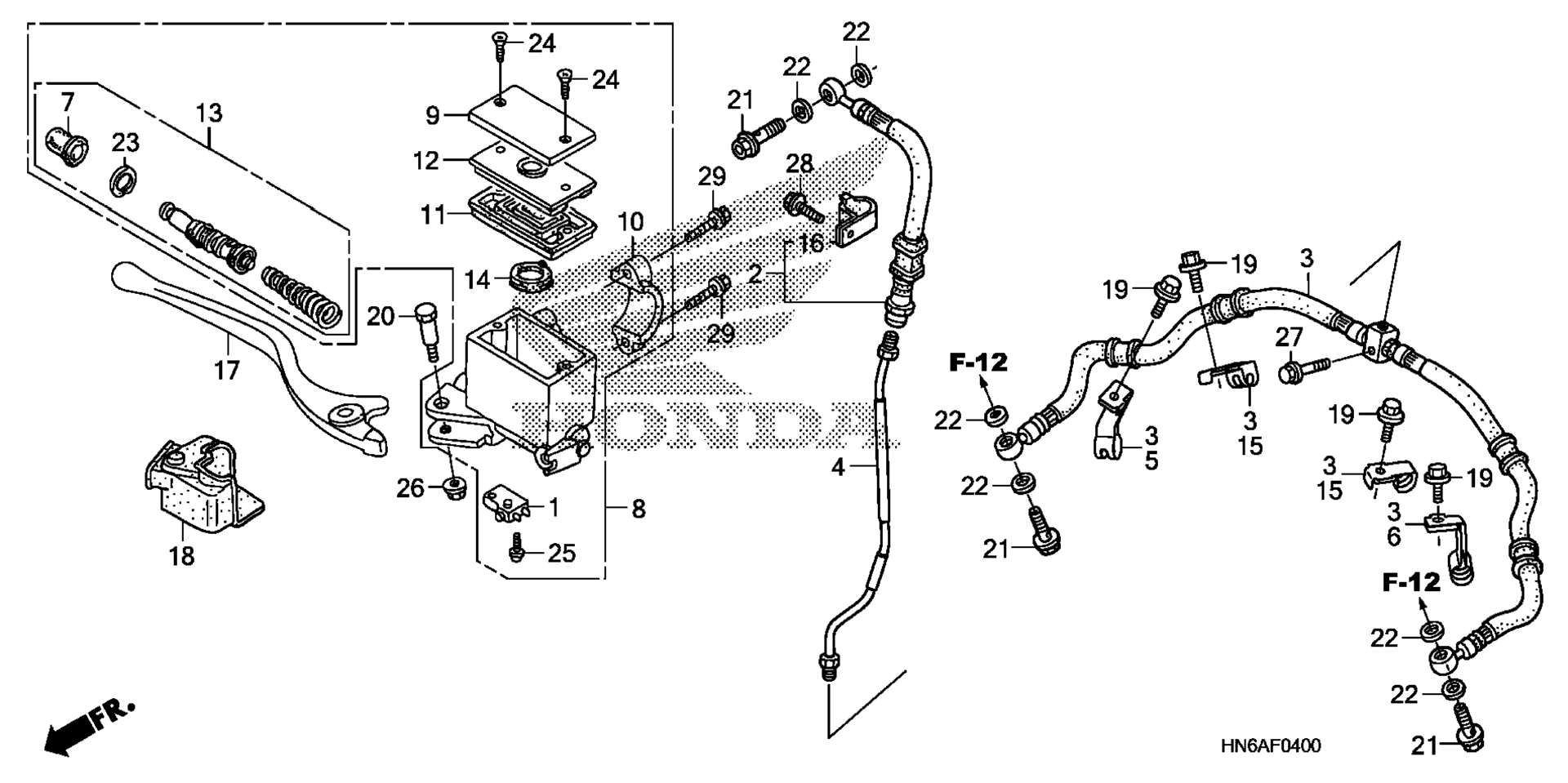 FRONT BRAKE MASTER CYLINDER