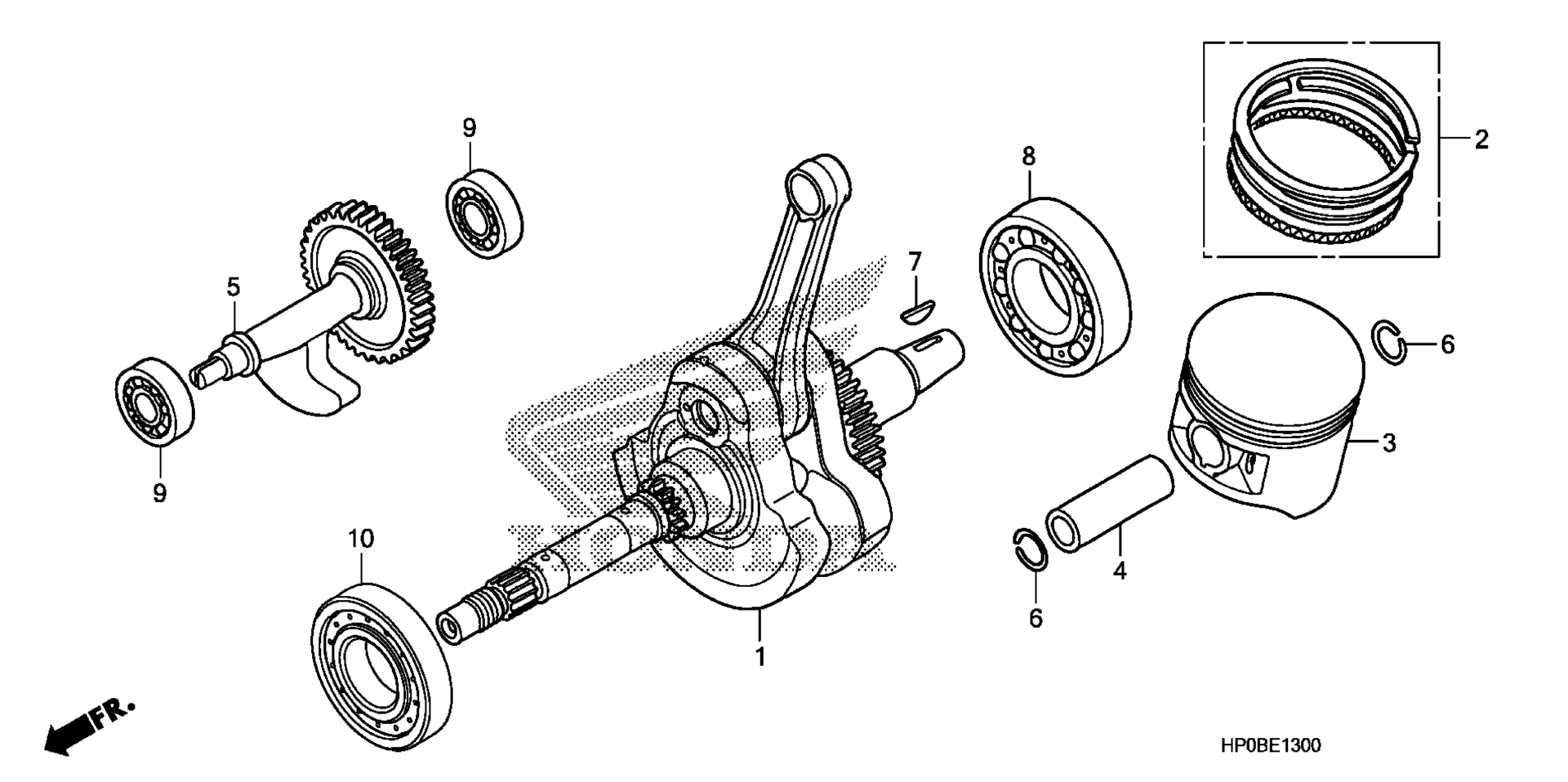Коленчатый вал / PISTON