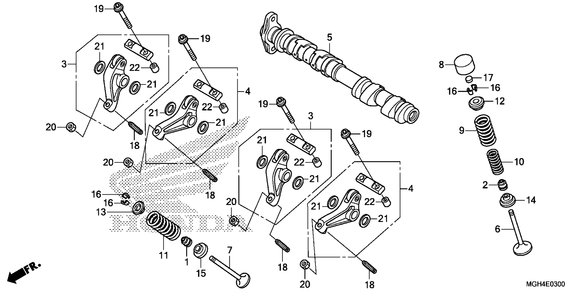CAMSHAFT / клапан (FR.)