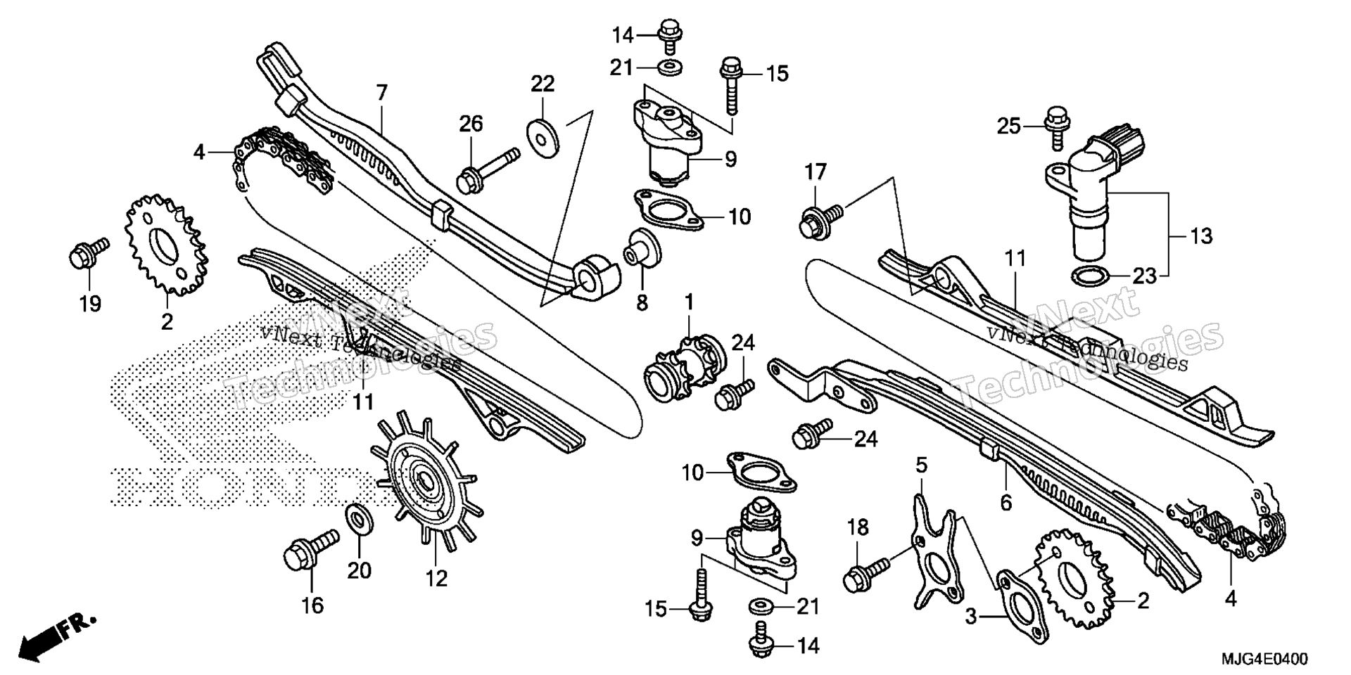 кулачок цепь + Tensioner