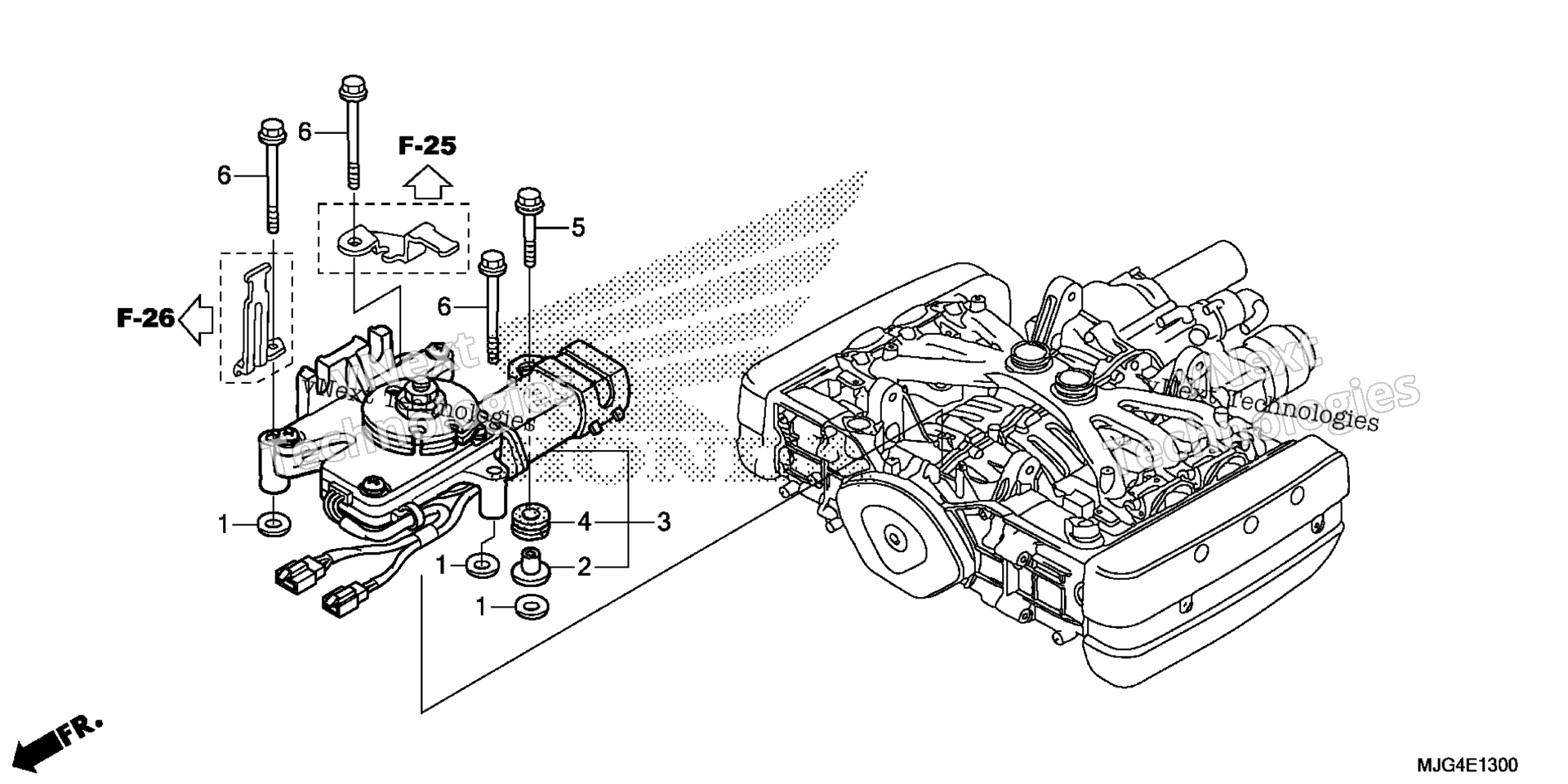 Задняя передача SHIFT ACTUATOR