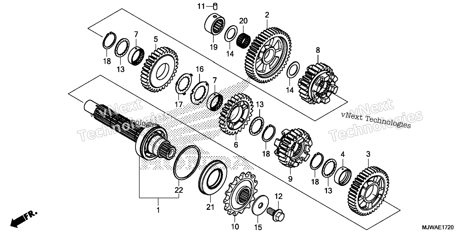 Трансмиссия (COUNTERSHAFT)