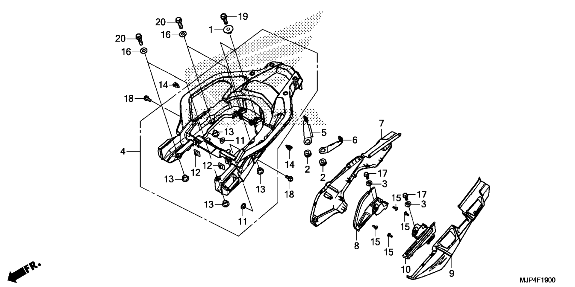 Боковая крышка / REAR CARRIER