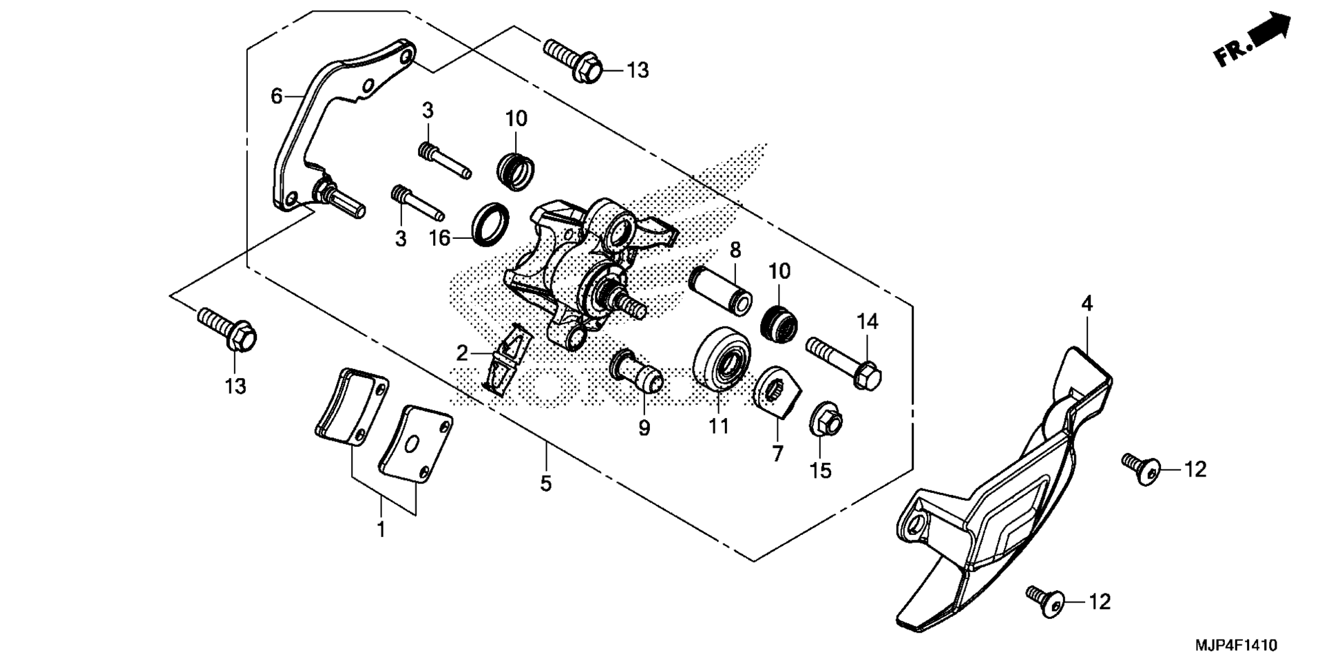 PARKING тормоз CALIPER