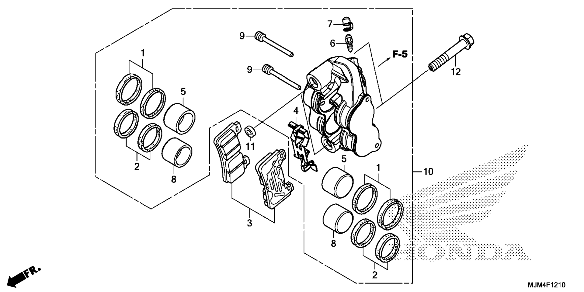 RIGHT передний тормоз CALIPER (1)