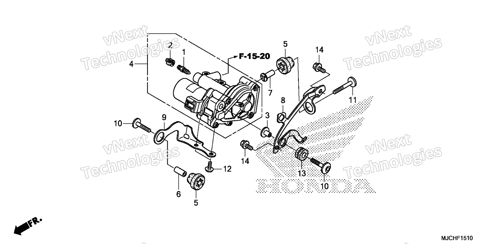 задний POWER блок (CBR600RA)