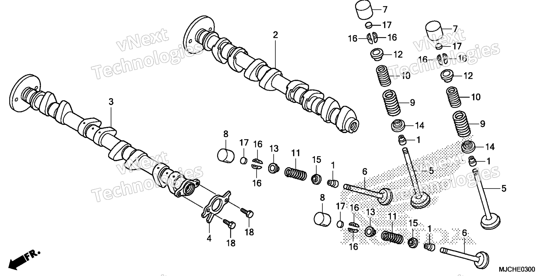 CAMSHAFT / клапан