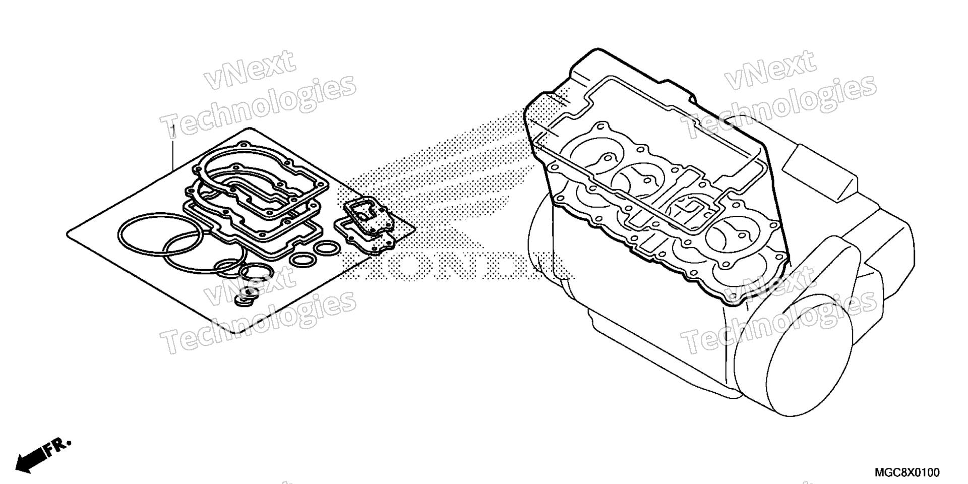 GASKET комплект A