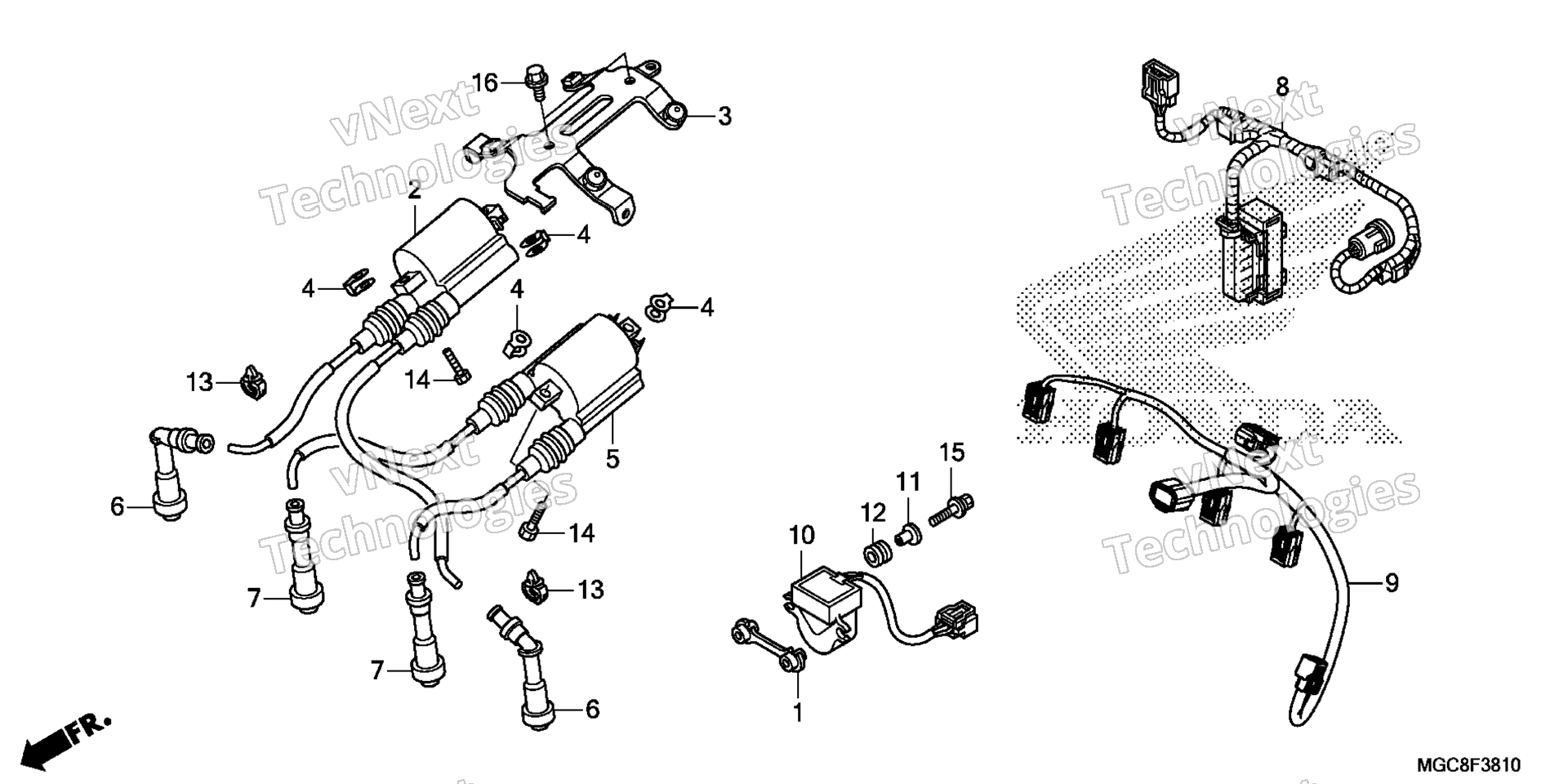 SUB жгут / IGNITION COIL