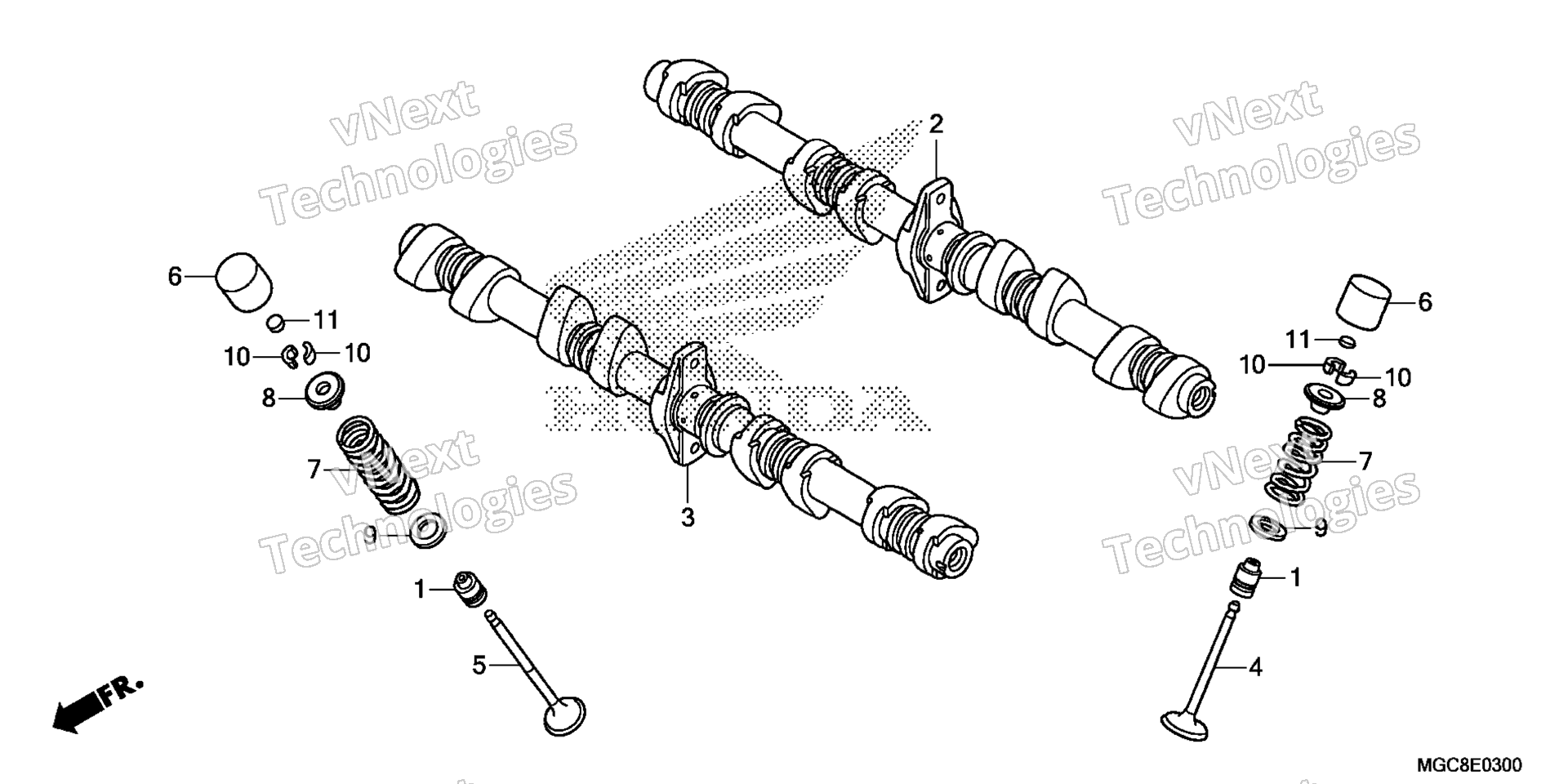 CAMSHAFT / клапан