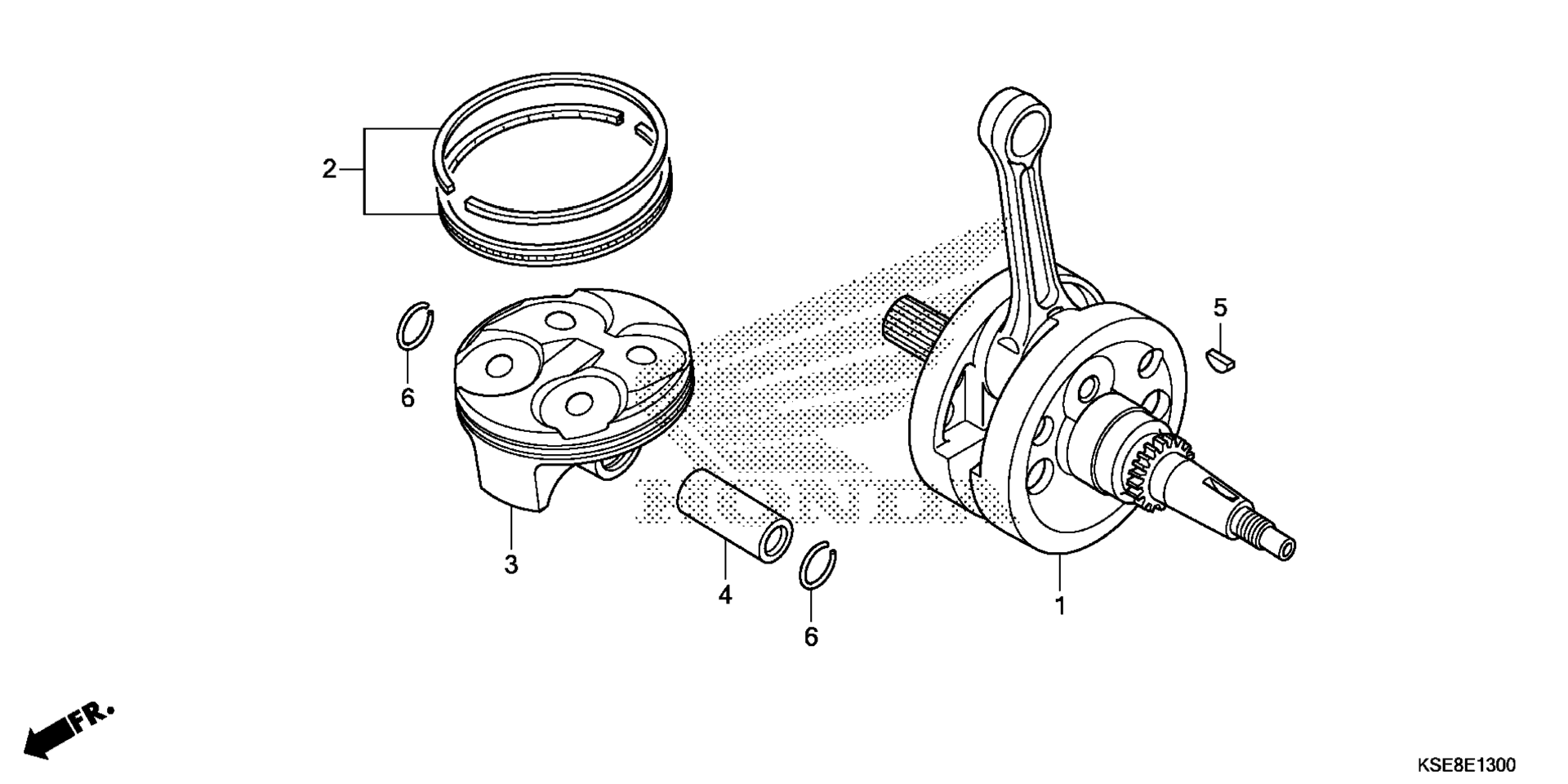 Коленчатый вал / PISTON