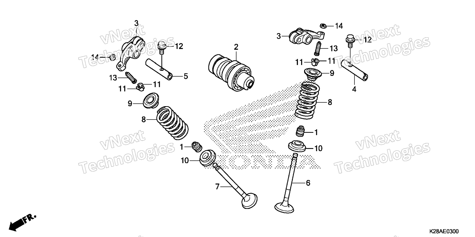 CAMSHAFT / клапан