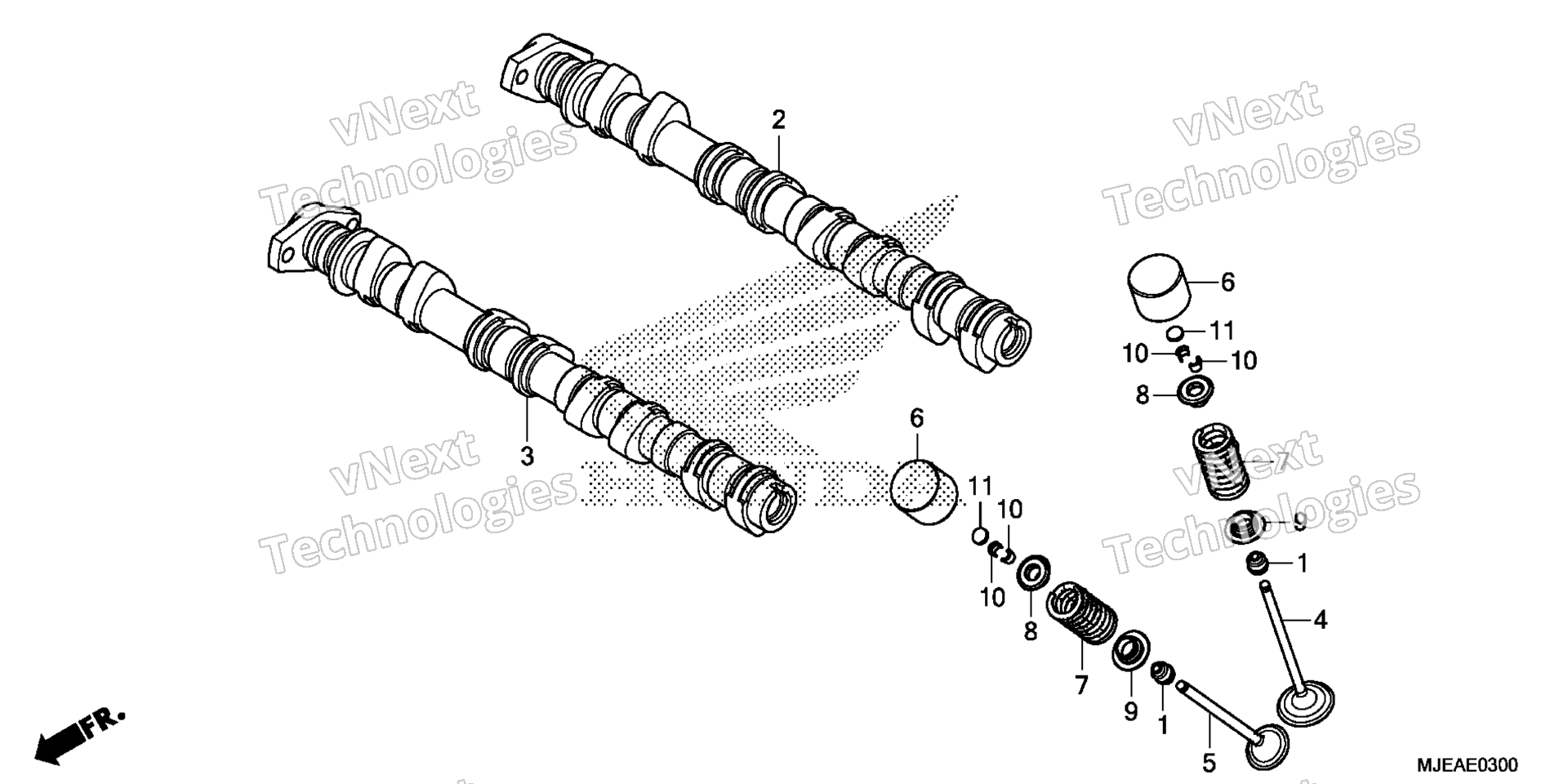 CAMSHAFT / клапан