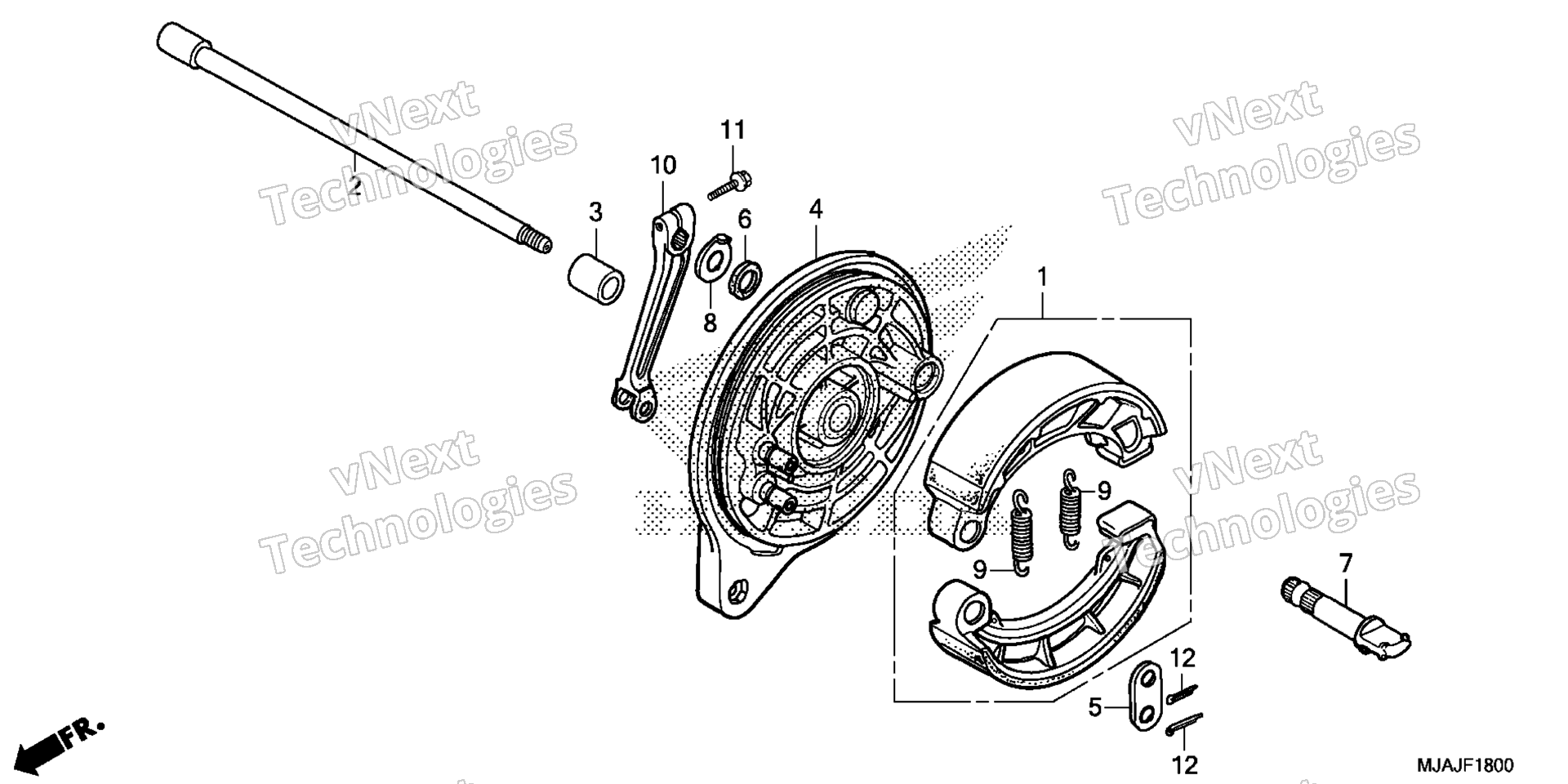 Задняя часть BRAKE PANEL