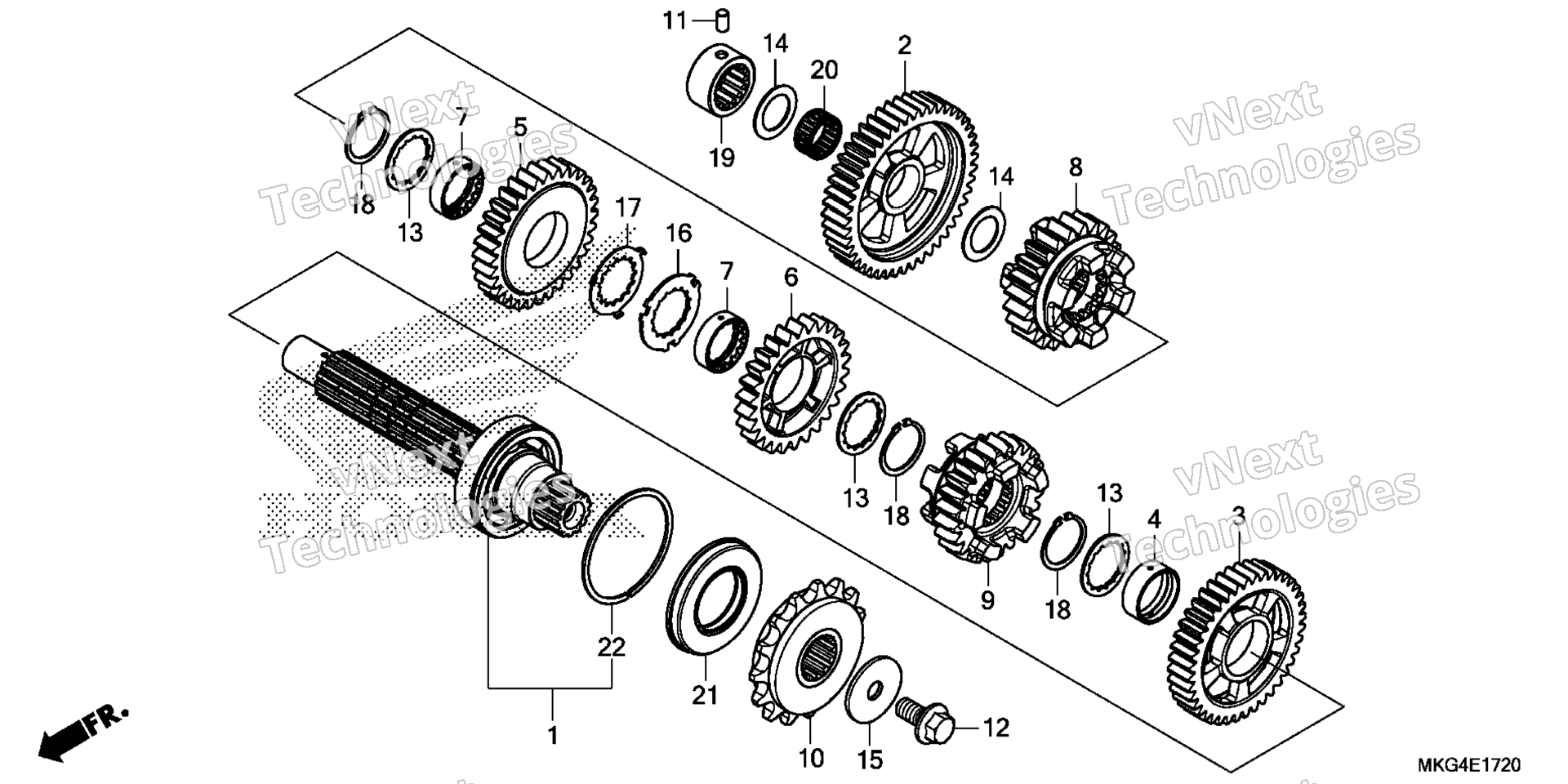 Трансмиссия (COUNTERSHAFT)