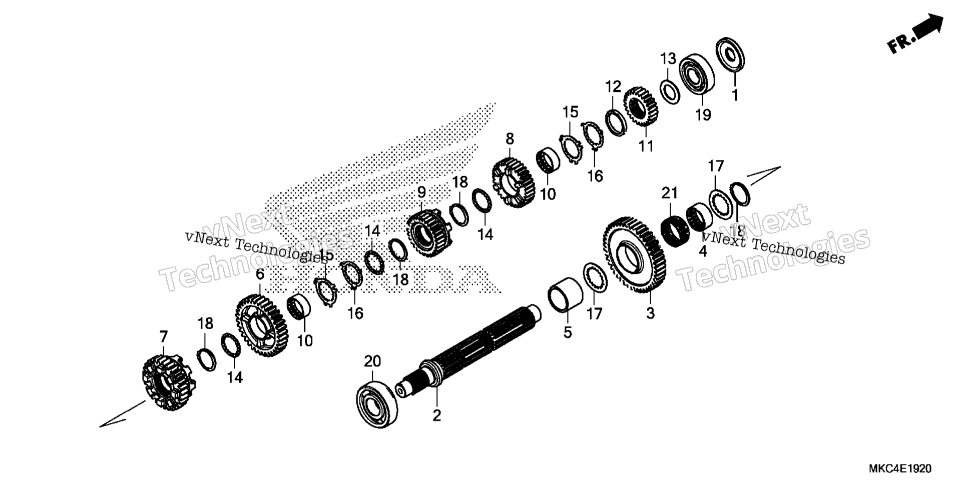 Трансмиссия (COUNTERSHAFT)