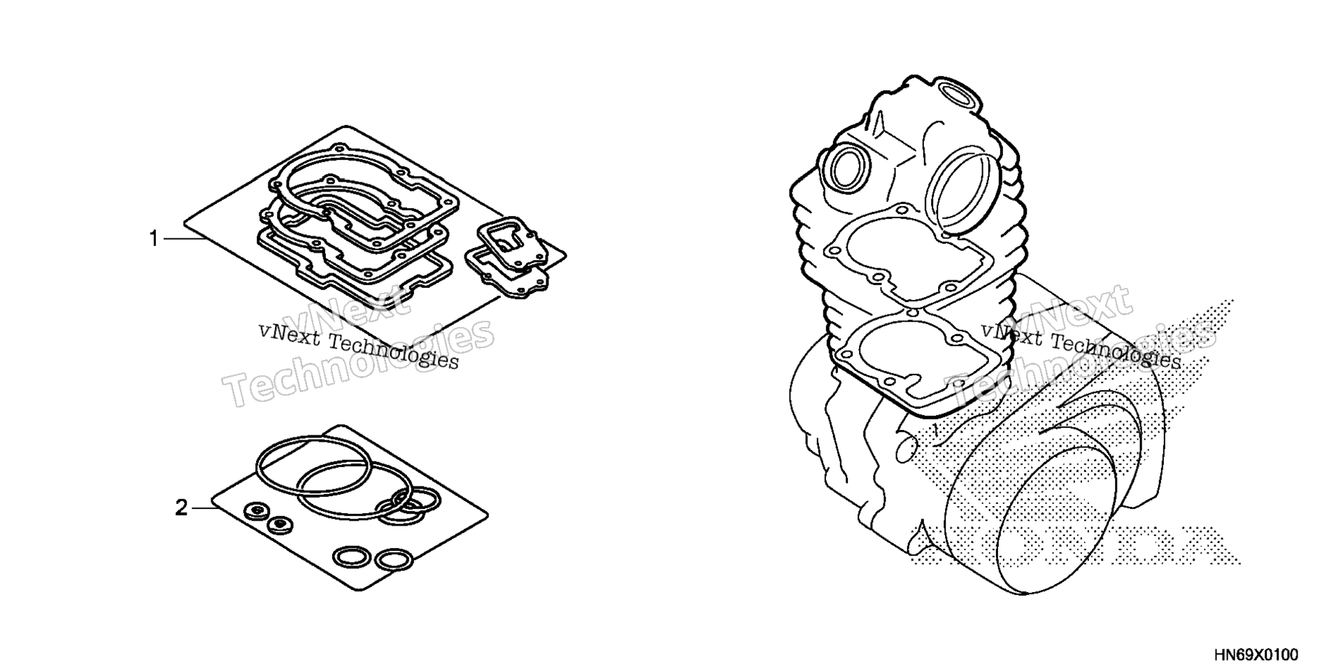 GASKET комплект A