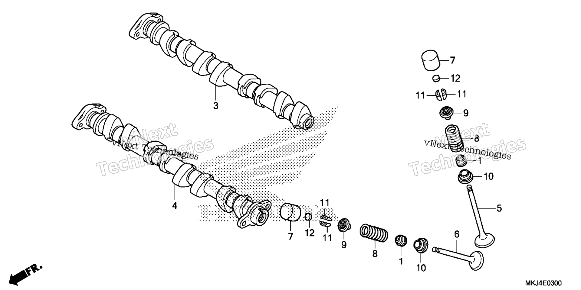 CAMSHAFT / клапан