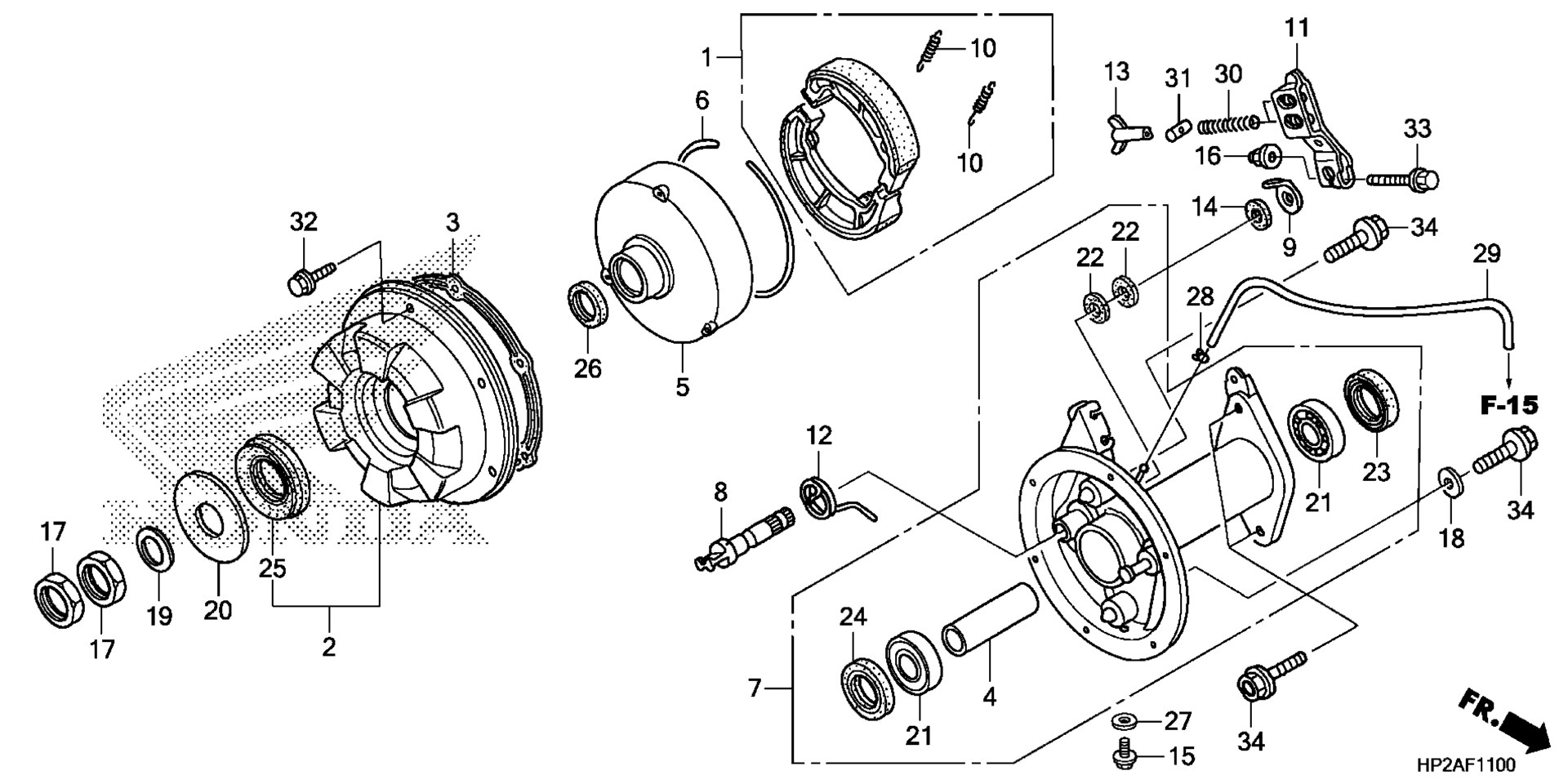 Задняя часть BRAKE PANEL