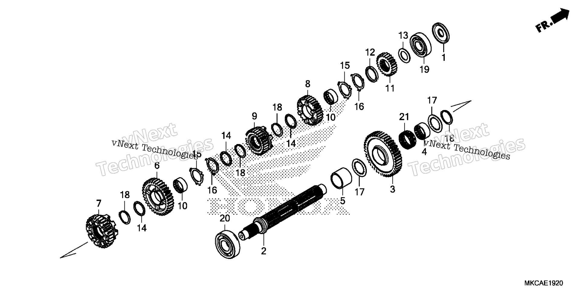 Трансмиссия (COUNTERSHAFT)