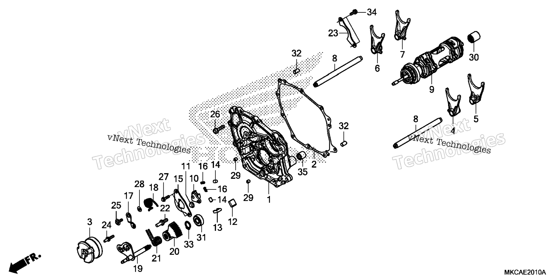 SHIFT DRUM / SHIFT вилка (DCT)
