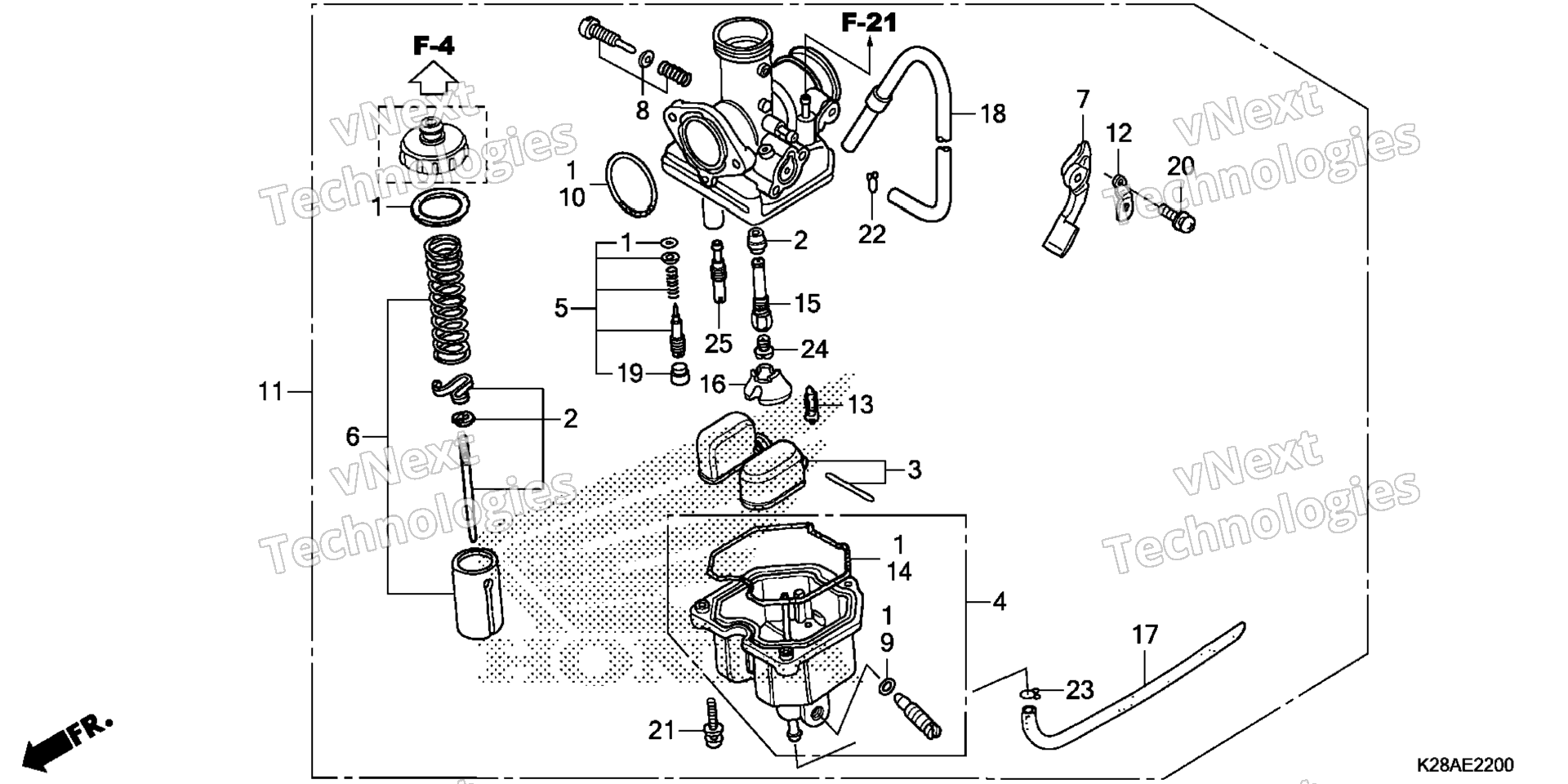 Карбюратор (CRF125F/FB'18)