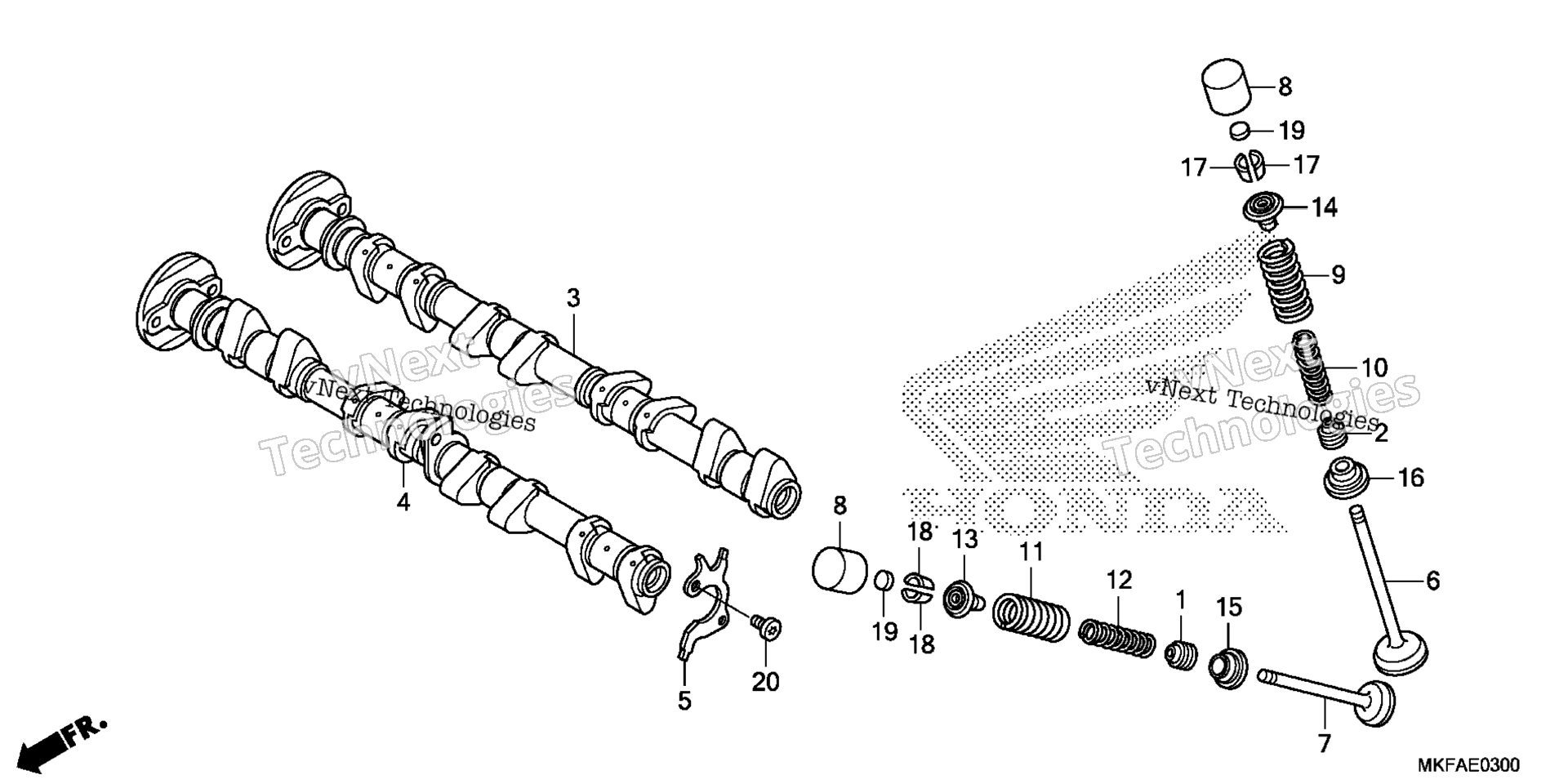 CAMSHAFT / клапан