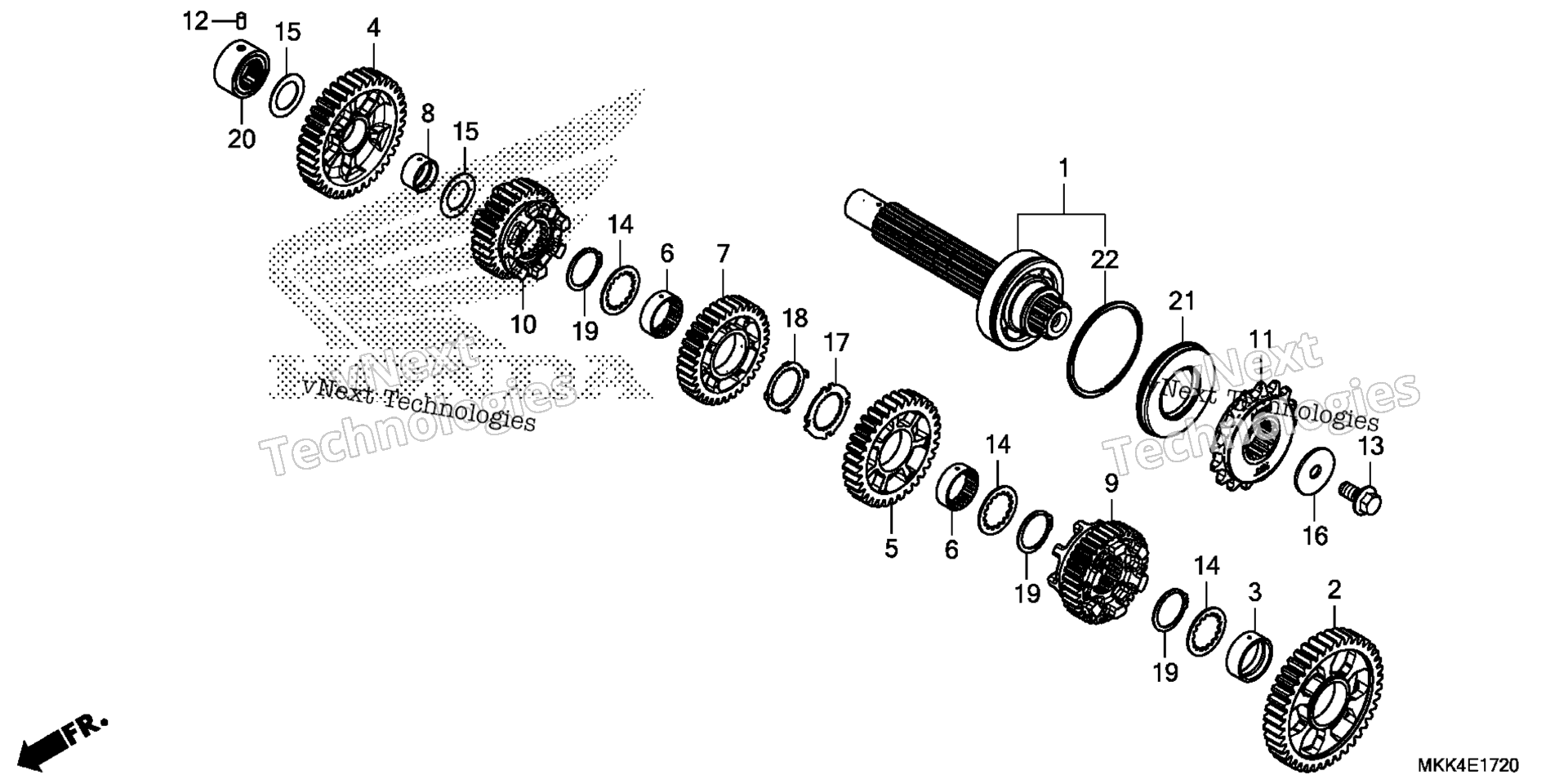 Трансмиссия (COUNTERSHAFT)