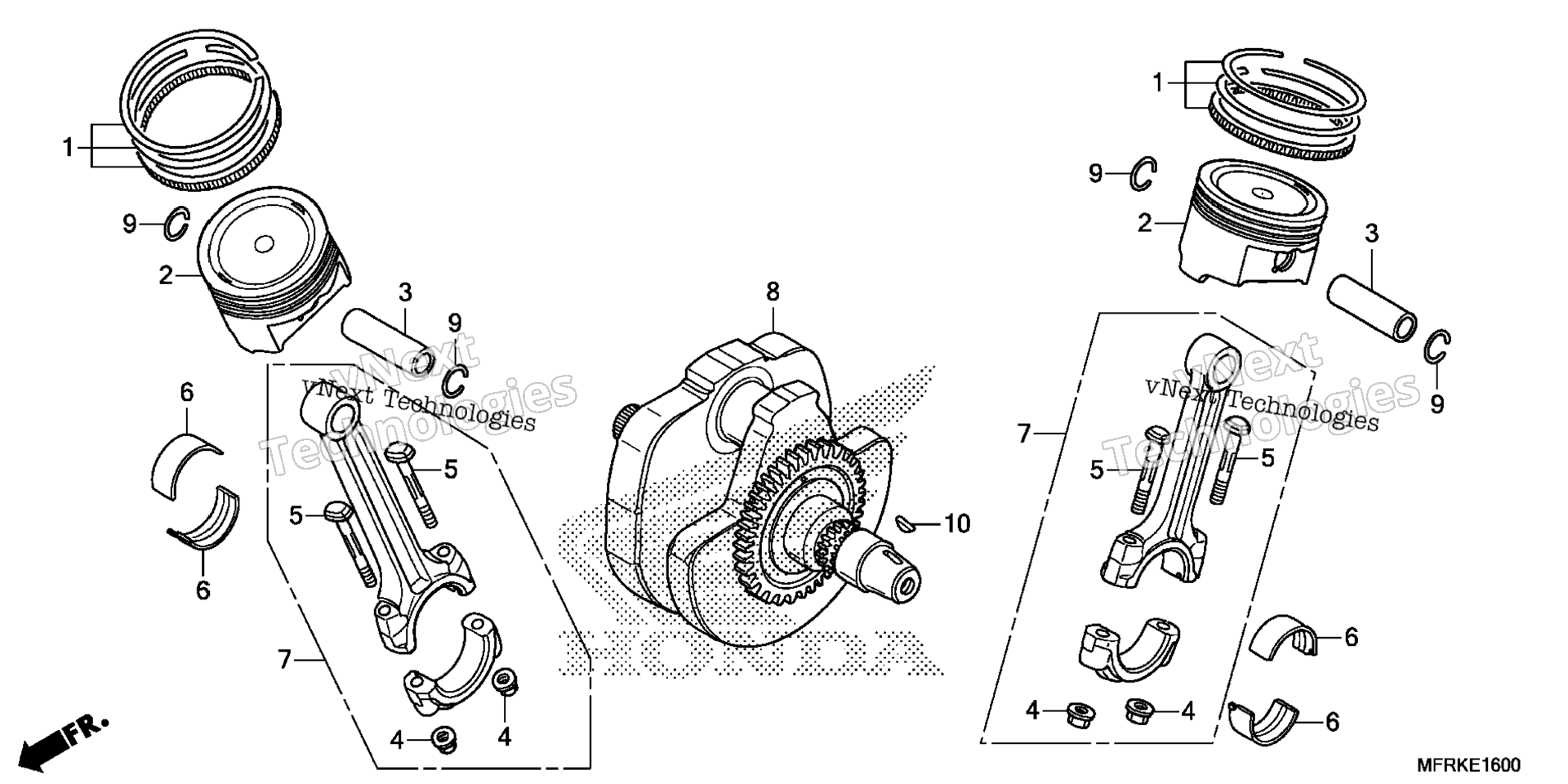 коленвал поршень