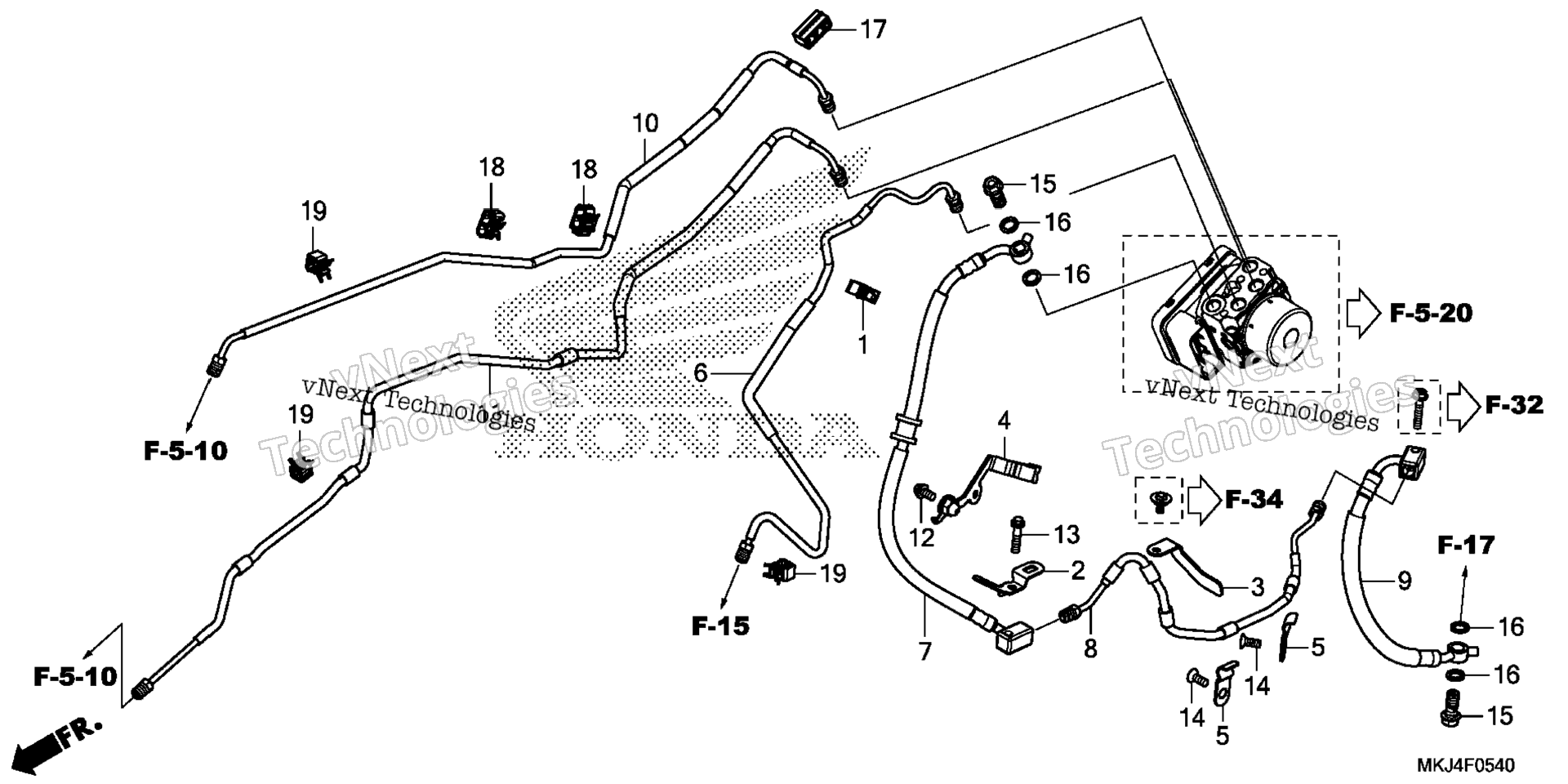 Тормоз PIPE / BRAKE HOSE