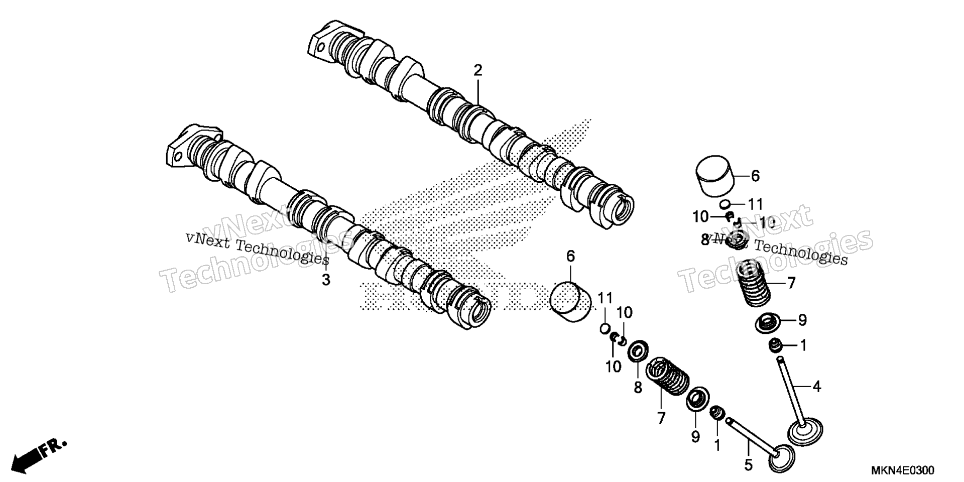 CAMSHAFT / клапан