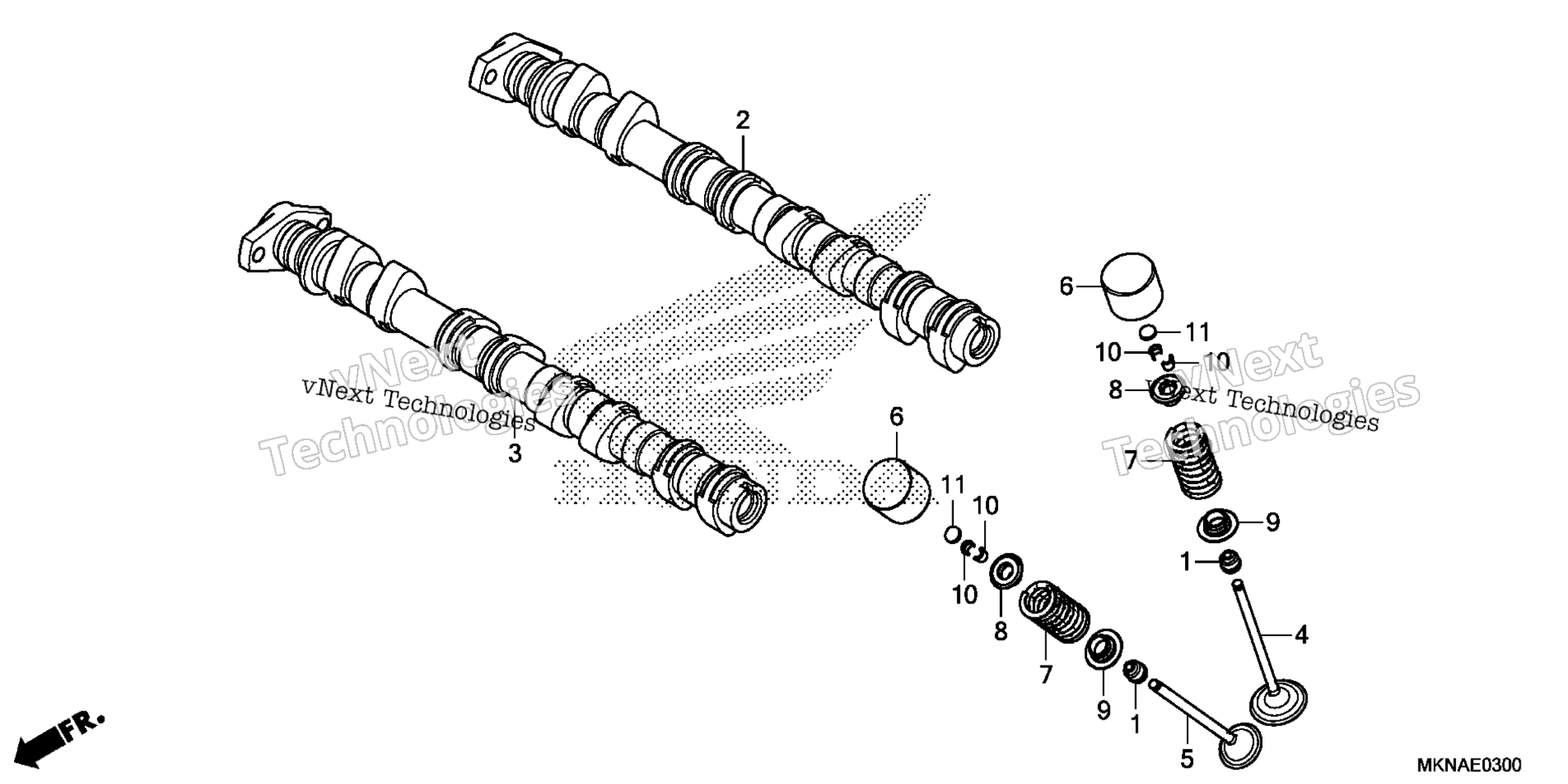 CAMSHAFT / клапан