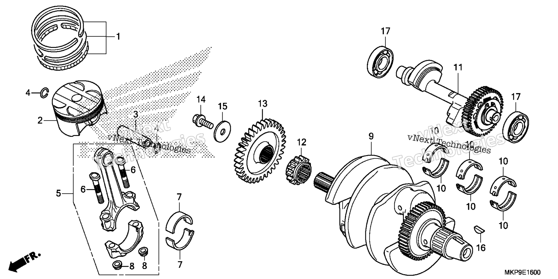 Коленчатый вал / PISTON