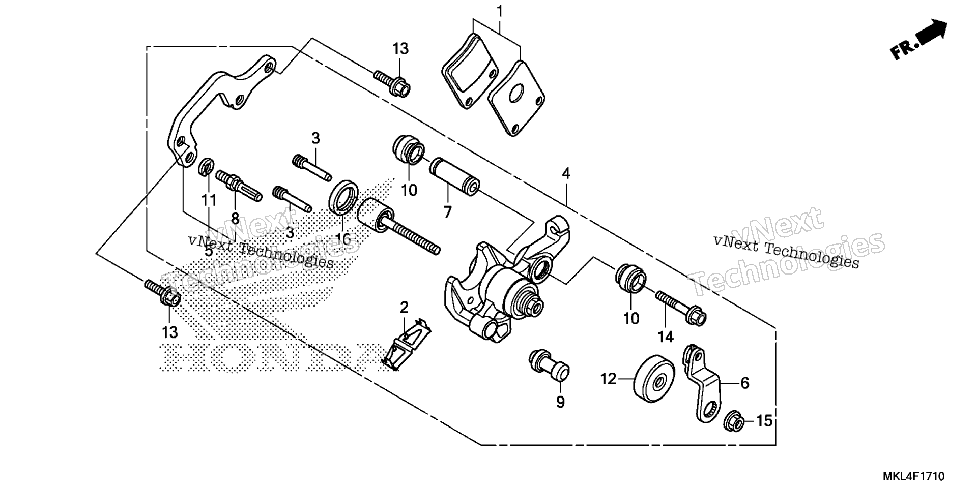PARKING тормоз CALIPER