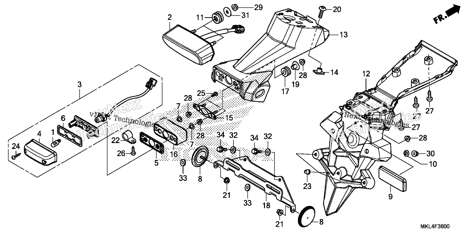 Задний фонарь