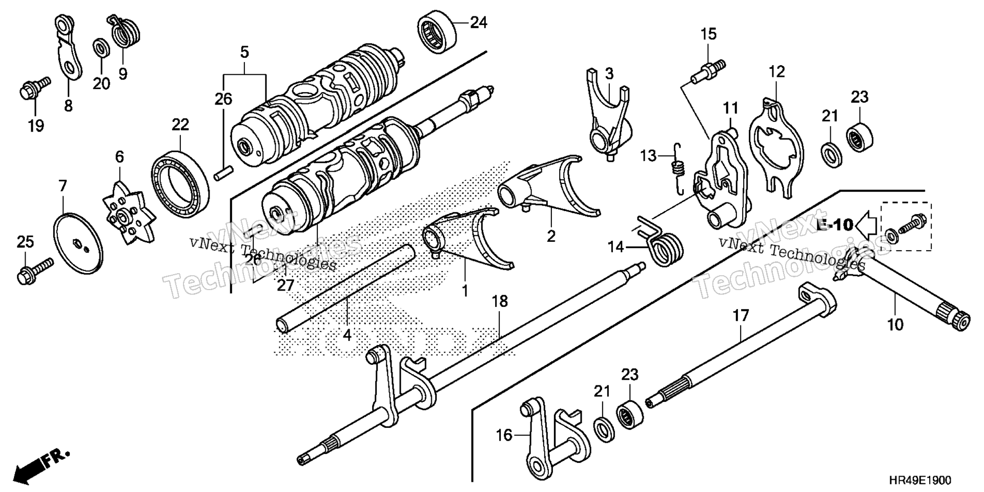 GEARSHIFT вилка