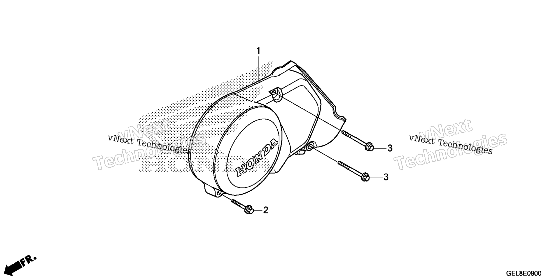 Left Crankcase крышка